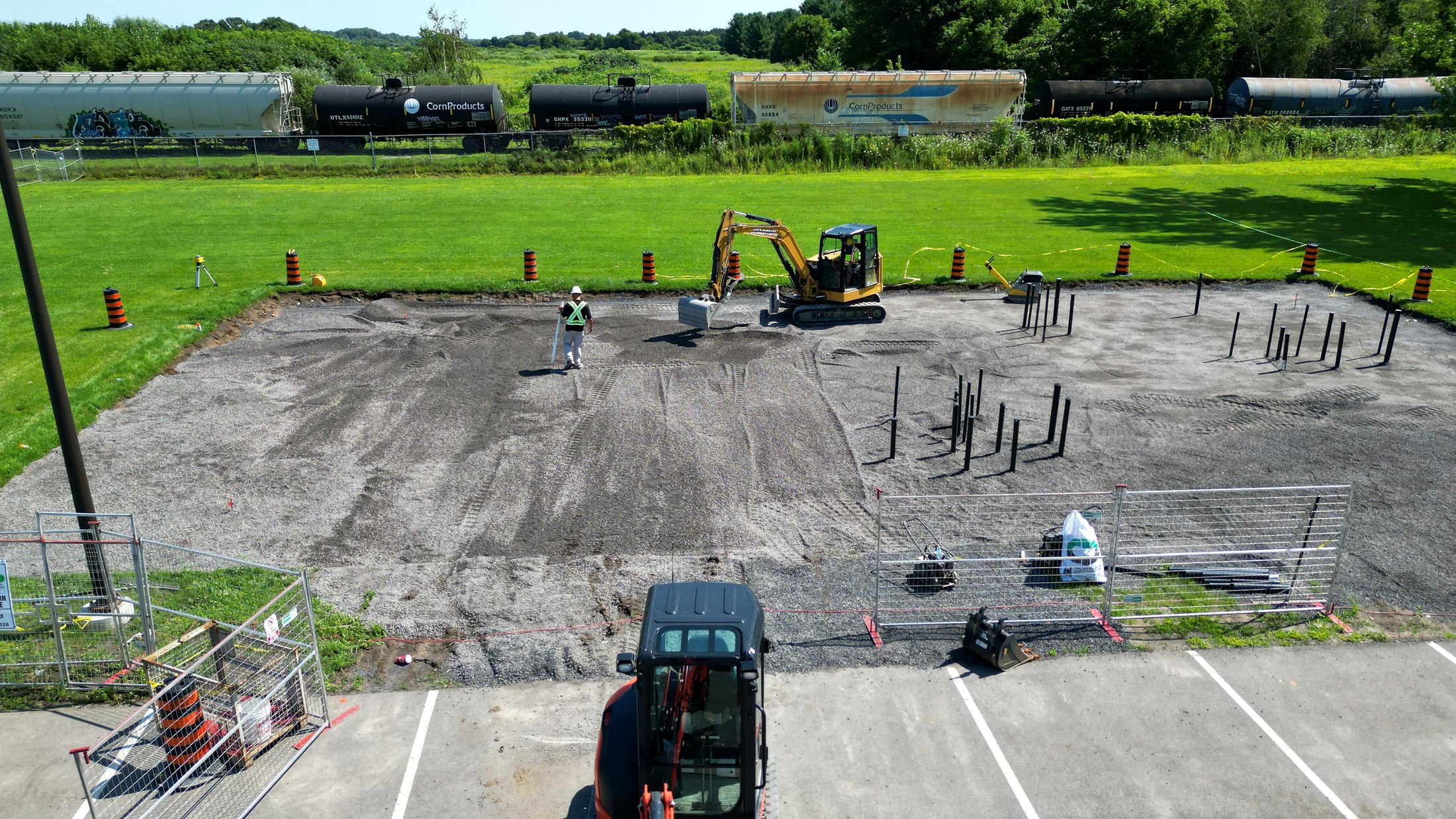 CCAP aerial documentation of an active Eastern Ontario construction site